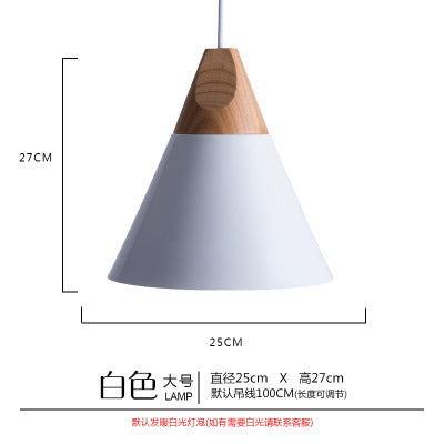 2021 new Nordic Macaron wrought iron small chandelier wood art restaurant lighting home improvement mini lampshade white lighting