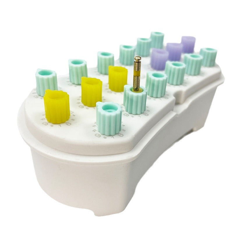 Dental root canal file counting disinfection box Root canal file placement rack Root canal file placement disinfection rack Counting box Counting box