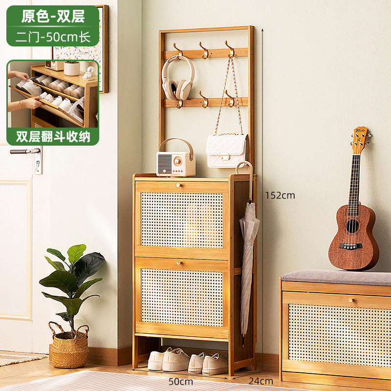 Simple shoe rack household door multi-layer with door dust-proof entry shoe rack shoe cabinet high vertical integrated storage rack