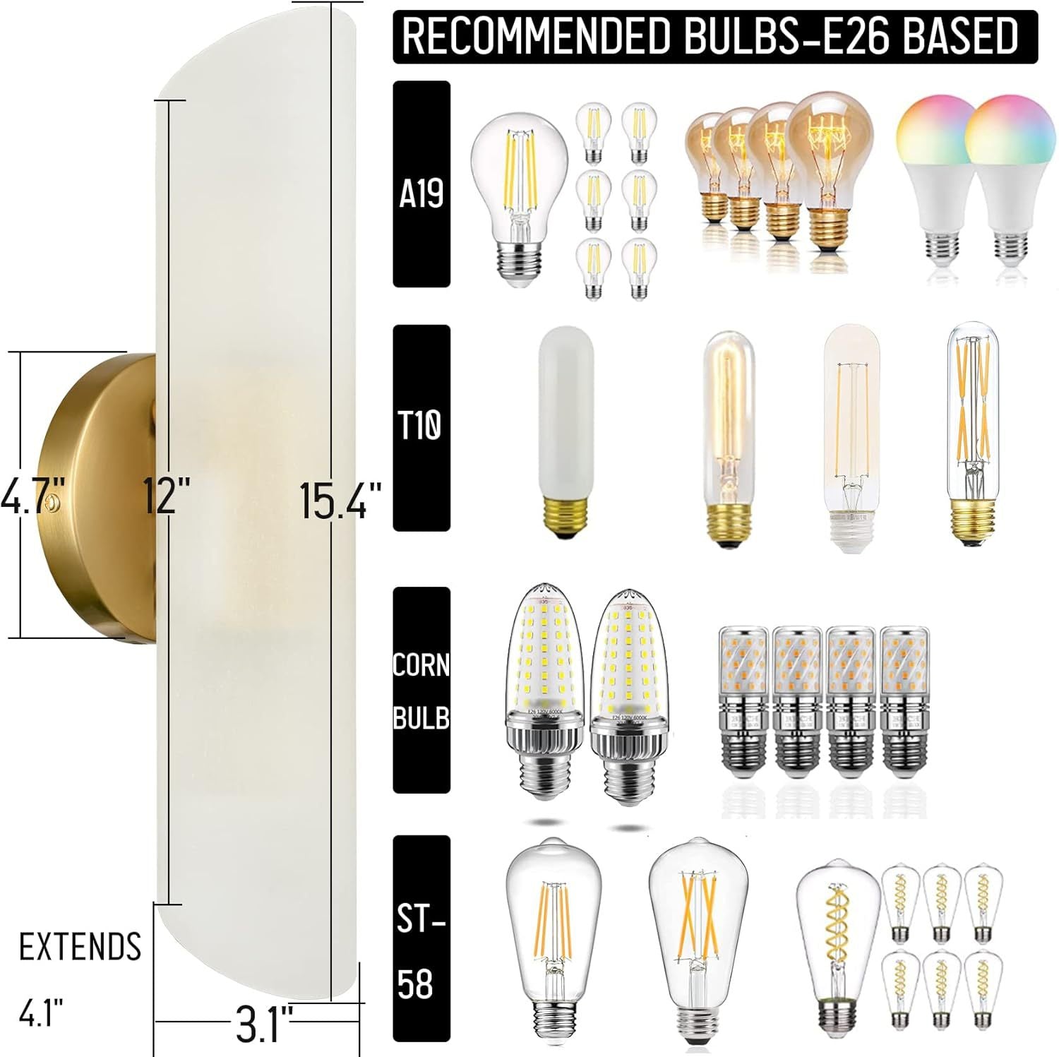 Cross border modern wall lamp bathroom vanity lamp brass wall lamp cylindrical wall lamp lighting for hallway bedroom