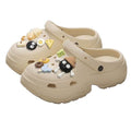 Eva height increasing clogs women's summer thick sole best selling slippers south american export petites outwear beach sandals