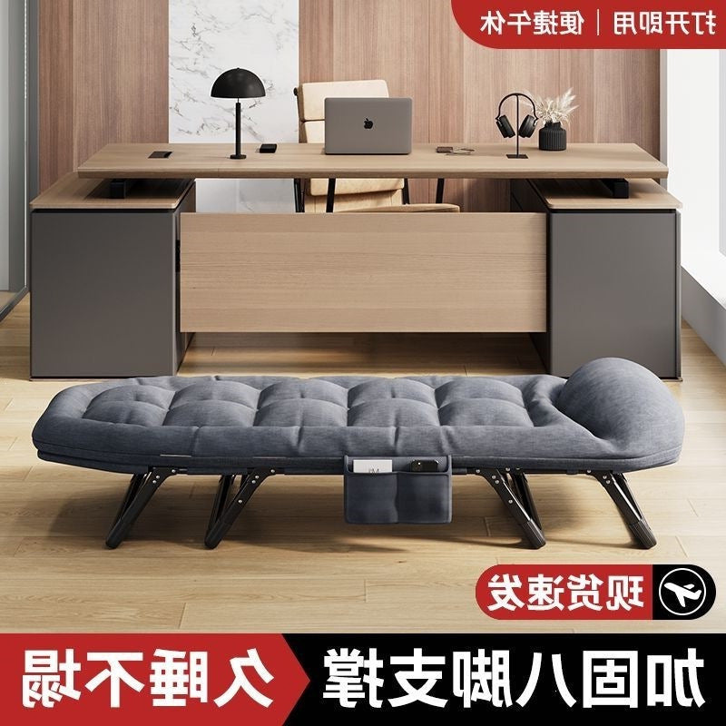 Folding bed - single, portable, for home, naps, hospitals, outdoor camping, and office lounging