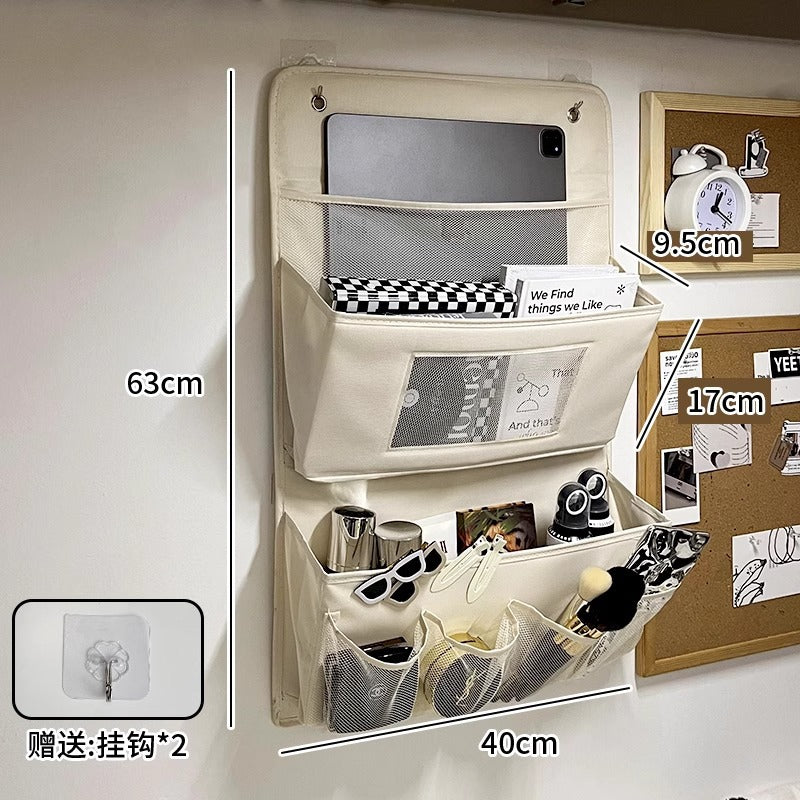 Dormitory bed storage hanging bag wardrobe hanging wall rack underwear storage box storage bag upper bunk storage bag