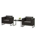 Minimalist sofa and coffee table set for living room, genuine leather sofa for 4s store reception area, single leather armchair sofa combination