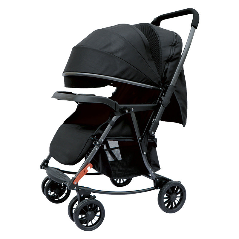 Baby stroller - reclining, multi-functional, one-button fold, two-way, lightweight, convertible rocking stroller