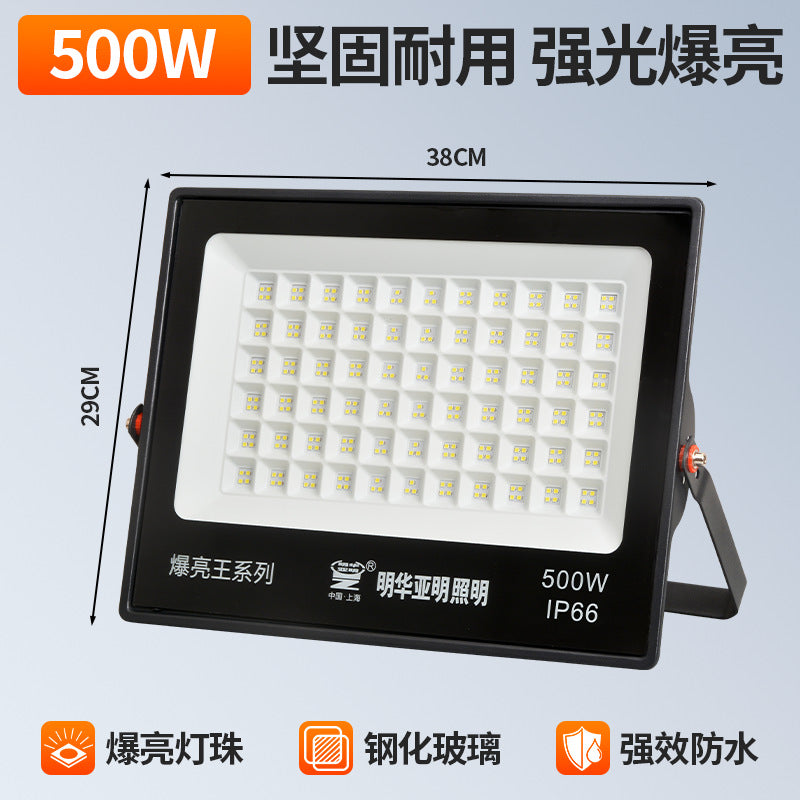 Yaming LED Outdoor Lighting Garden Exploration Street Light Engineering Industrial Workshop Factory Flood Light Spotlight Strong Light