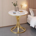 Accessible luxury slate coffee table iron bracket small apartment for home living room sofa side table modern casual balcony small round table