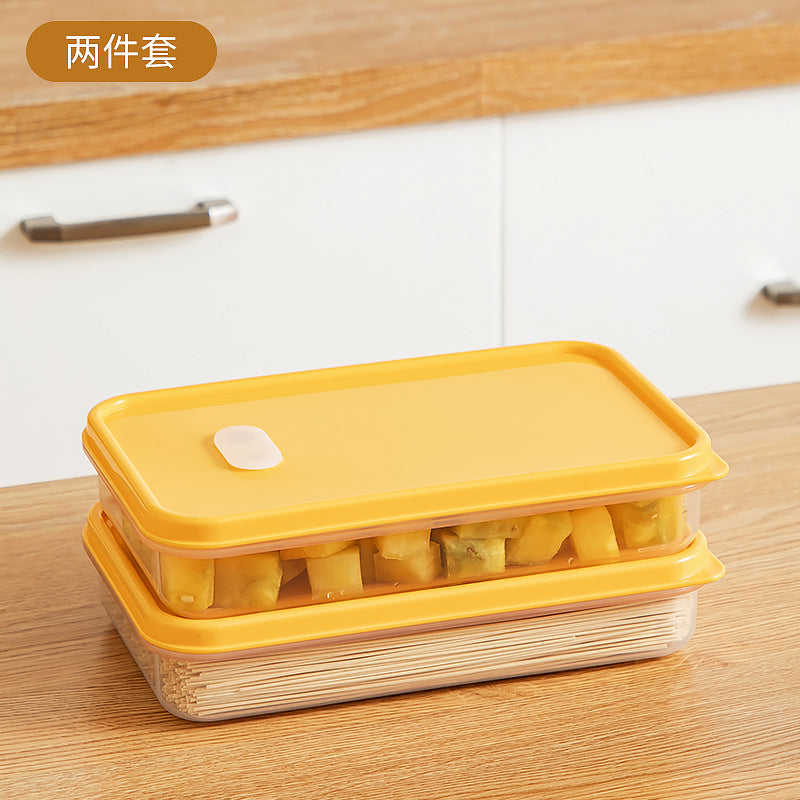 Kitchen Food Refrigerator Storage Box Transparent Sealed Fruit Food Fresh-keeping Box Food Grade Plastic Japanese Bento Box