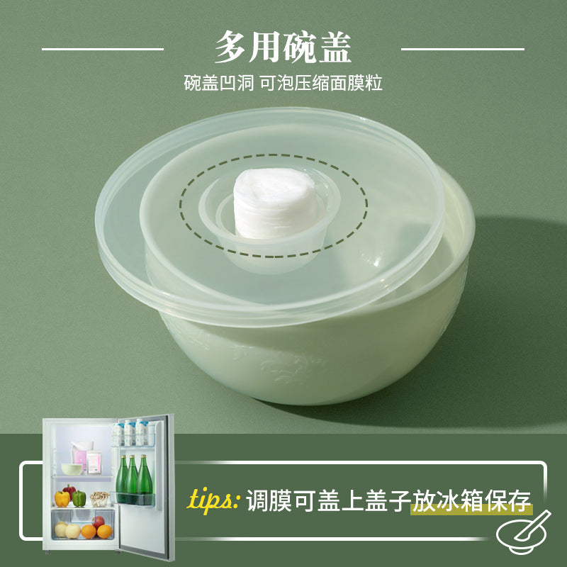 Factory customized keqi makeup mask bowl suit mini diy mask mixing stick homemade mask beauty bowl