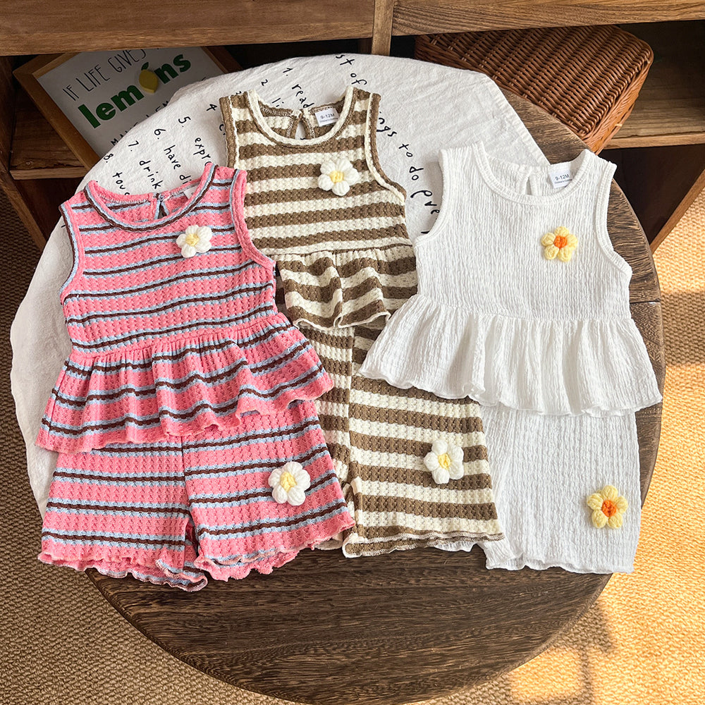 Baby clothing kids set children outfit vest+shorts baby clothing suit