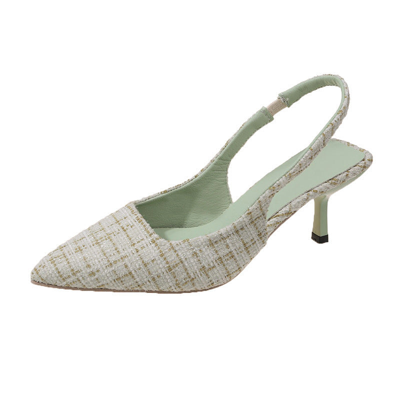 French chic pointed-toe heeled sandals for women - new summer 2024 collection - stiletto heel, slip-on style - wholesale available
