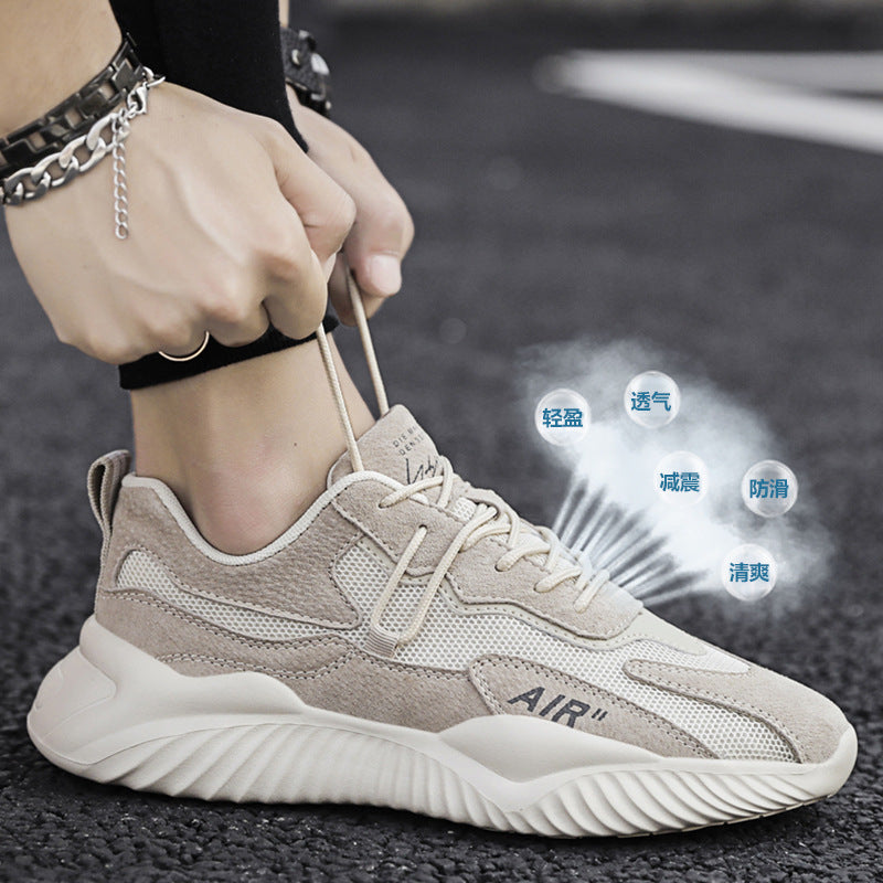 Men's shoes 2025 new winter breathable anti-odor mesh athletic casual work non-slip lightweight soft sole safety trendy shoes