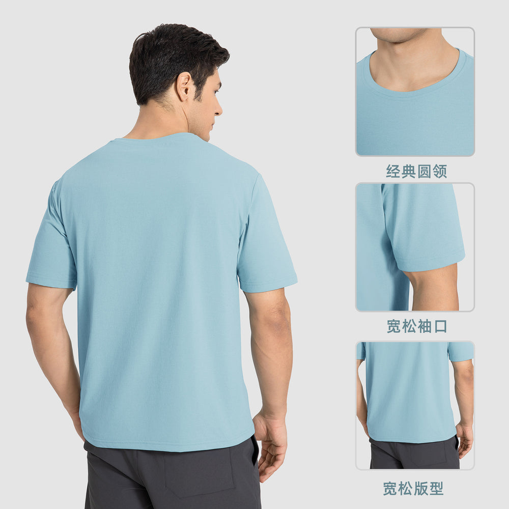 New outdoor quick-dry running & fitness short-sleeve t-shirt for men - summer lightweight, loose fit, versatile activewear top dmt002