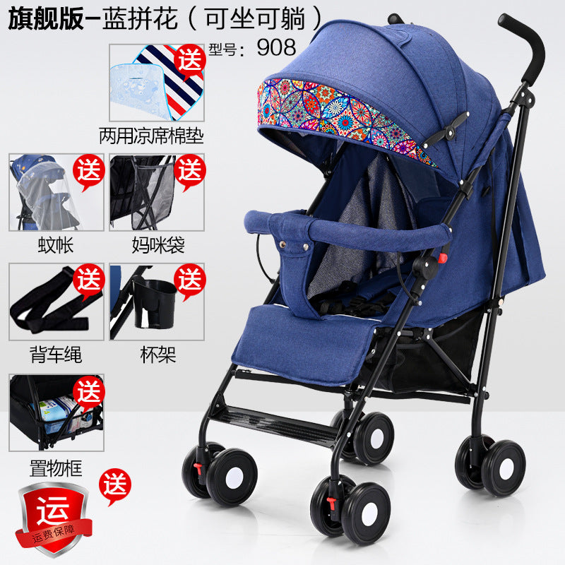 Wholesale baby strollers, umbrella strollers, sit and lie down, lightweight, foldablekids baby umbrella handle stroller, bb stroller, dropshipping
