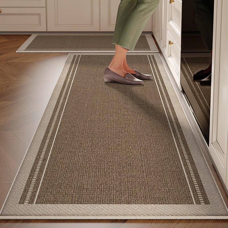 Kitchen floor mat non-slip oil-proof waterproof wipeable no-wash stain-resistant  new special carpet no-wash foot mat