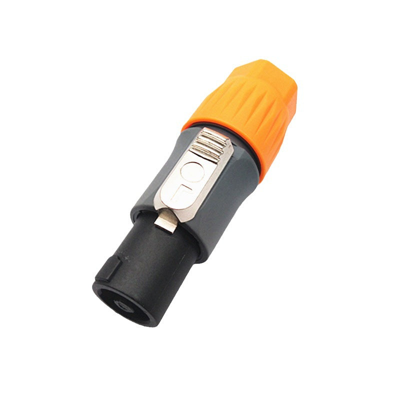 Ordinary waterproof audio four-core professional speaker plug, power amplifier, speaker cable, audio box cable, Canon connector, ohmic head.