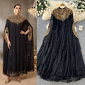 Heavy embroider beads sequin outwearlacedresstwo-piece set women's autumwork clothing style silmslimming looksuitaccessible luxury