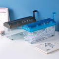 A4 manual paper shredder - small office shredder for a5 paper, invoices, contracts, and confidential documents - shreds into strips