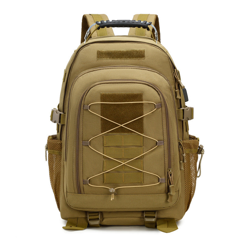 Outdoor sports mountaineering bag large capacity Oxford cloth camouflage tactical backpack men's large capacity multi-compartment backpack
