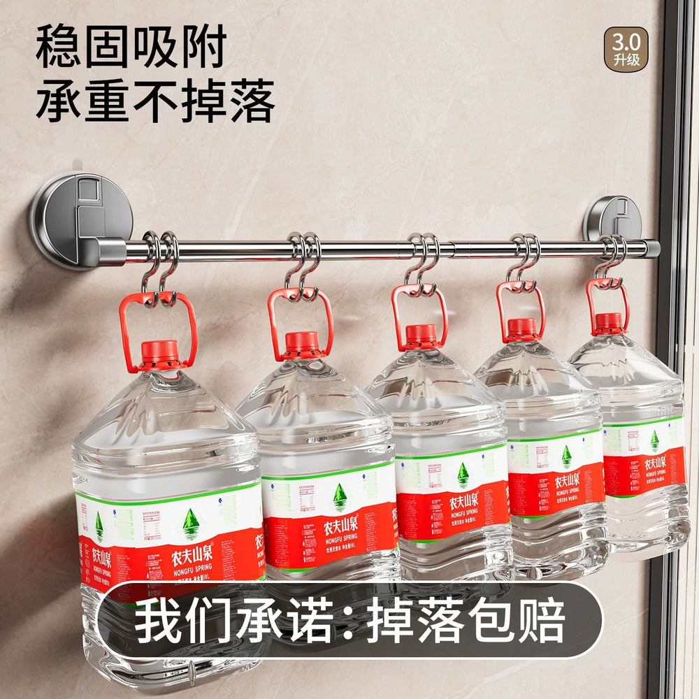 Stainless steel suction cup slipper rack bathroom organizer extendable shelf toilet wall mount organizer
