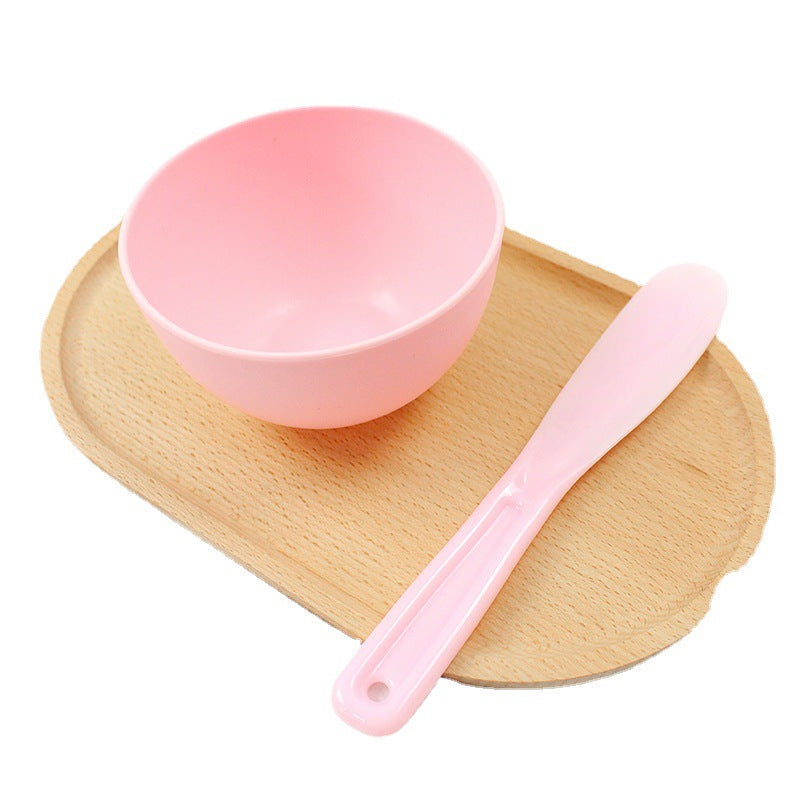 Beauty tpr imitation silicone mask bowl soft mask bowl stick silicone bowl mixing stick pp beauty worker