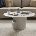 microcement coffee table modern casual living room special-shaped low table small apartment cream style small creative coffee table