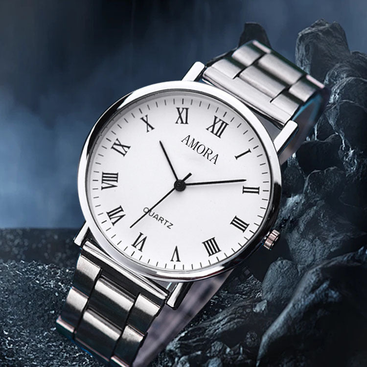 Amora in-stock, direct from the manufacturer: men's watches, gift watches, wholesale. watch - minimalist steel band quartz business wristwatch