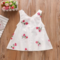 Summer new arrivals: infant and toddler dresses (6-9-12 months) - embroidered sleeveless dress for 1-year-old baby girls, skirt set for 2-3 year olds