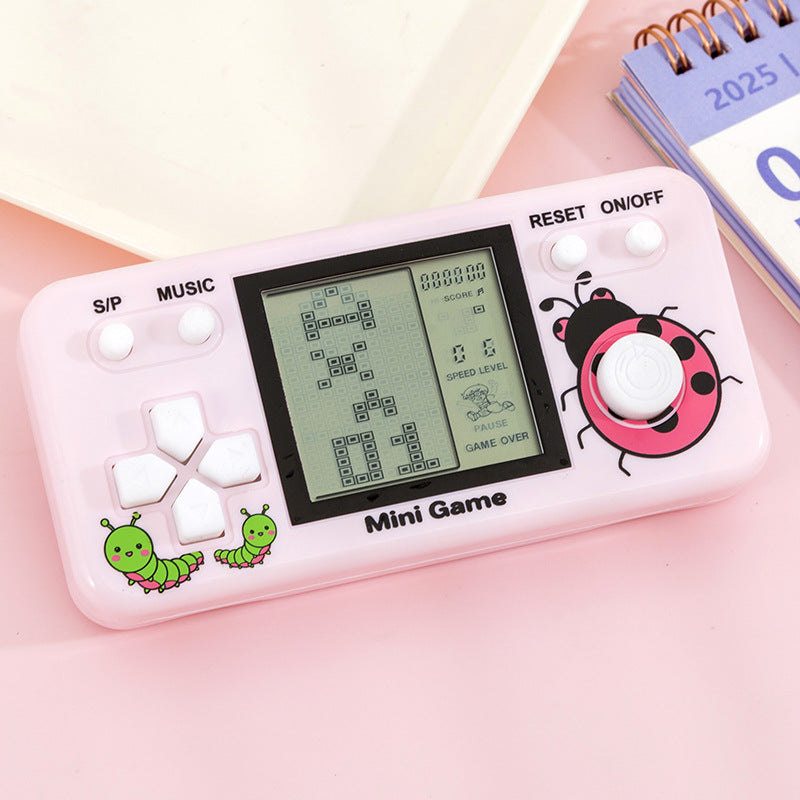 handheld tetris game console handle internet celebrity keychain backpack pendant supermarket grab machine gift