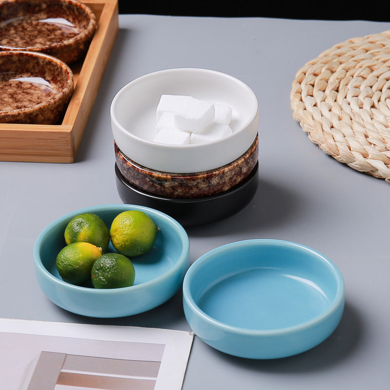 Flavor plate combination ceramic seasoning plate sauce small plate for home cold dish plate snack plate tray wholesale food grade