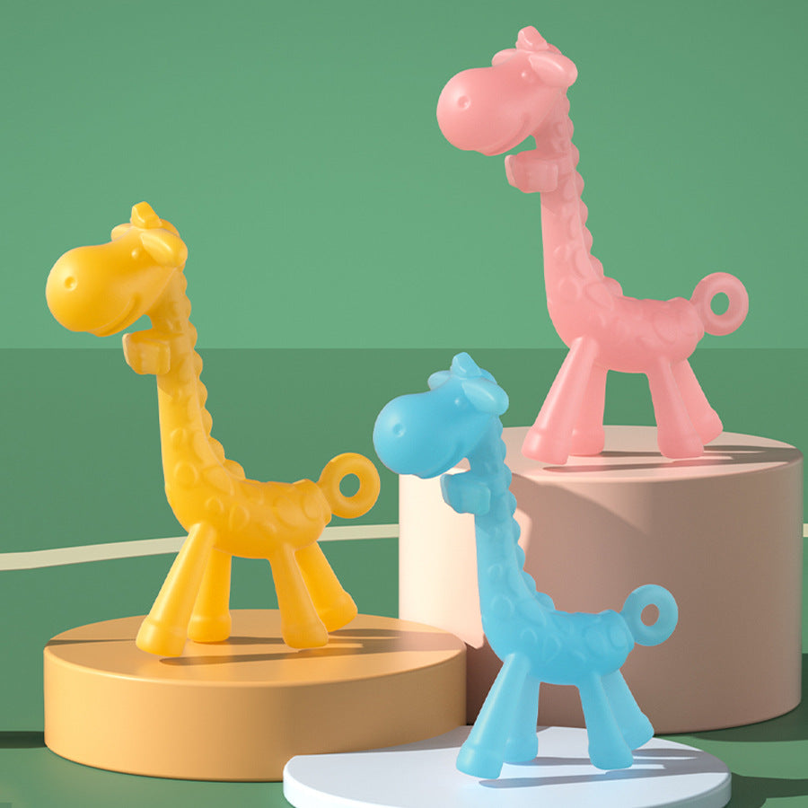 English card baby toothpaste baby silicone molar toy can be boiled food grade silicone bite music wholesale