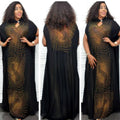 supply small stand-up collar whirlwind-shaped stylish hot diamond fashionloosedress african women's long skirt big sale