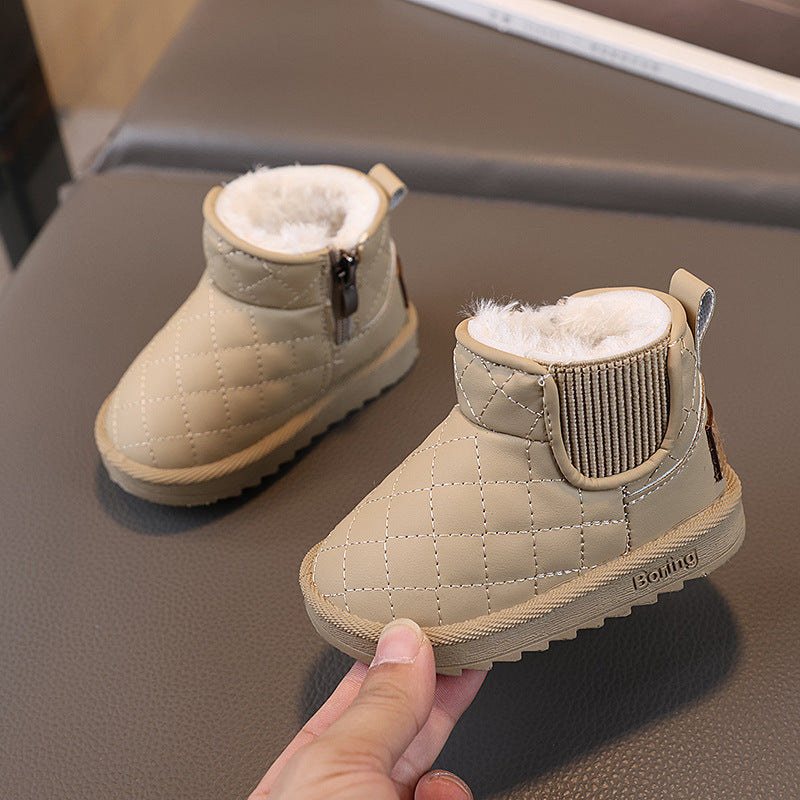 Kids snow boots girl winternew arrival baby cotton shoes toddler shoes fleece-lined shoes toddler boots men's winter shoes