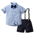 Children's clothing boys summer suit k-style new style children's summer short-sleeved western style children's clothes thin style popular trendy