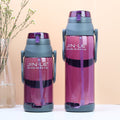 Jingle large capacity plastic water bottle with straw - portable, leak-proof, extra-large water bottle for men and women, perfect for outdoor use