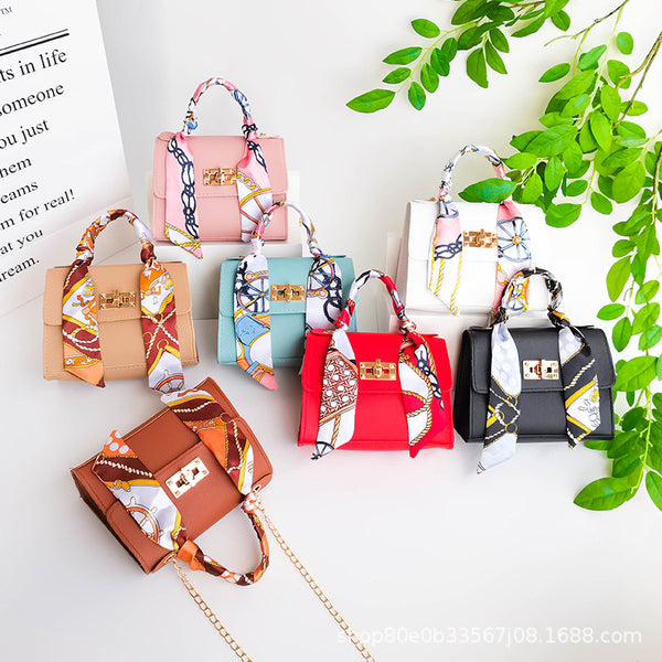 Silk scarf portable small square bag 2021women handbags South East Asia  small bag wholesale women's shoulder bag