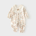 Babibele baby onesie - seamless spring/autumn newborn cotton romper - unisex infant & toddler crawling suit