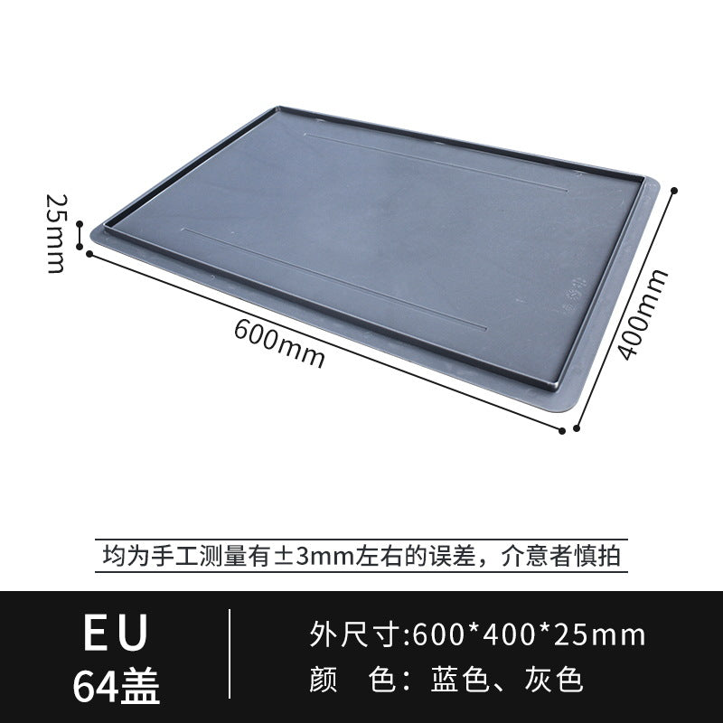 Grey European standard EU box plastic turnover box with lid auto parts industrial logistics box warehouse workshop transit eu plastic box