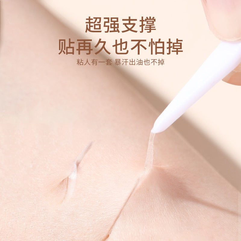 Colorful fenling double eyelid patch transparent pointed double-sided invisible waterproof sweat-proof traceless beauty patch wholesale ultra-thin
