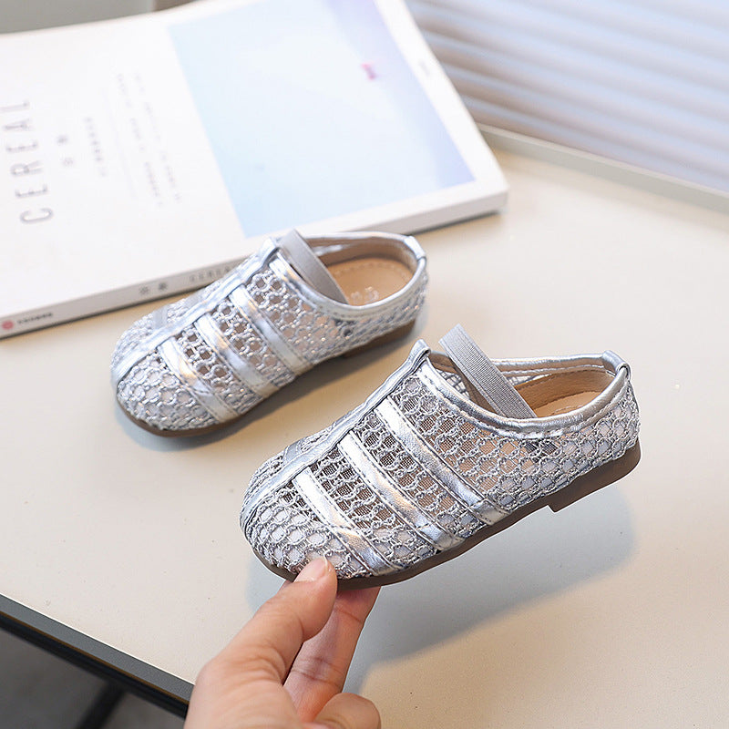 Spring new arrivals: baby first walker shoes, girls' unique woven leather slip-ons, kids' fashionable soft-soled sandals