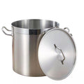 Thickened three-layer composite bottom 304 stainless steel soup bucket with lid commercial for home canteen large soup pot induction cooker extra thick