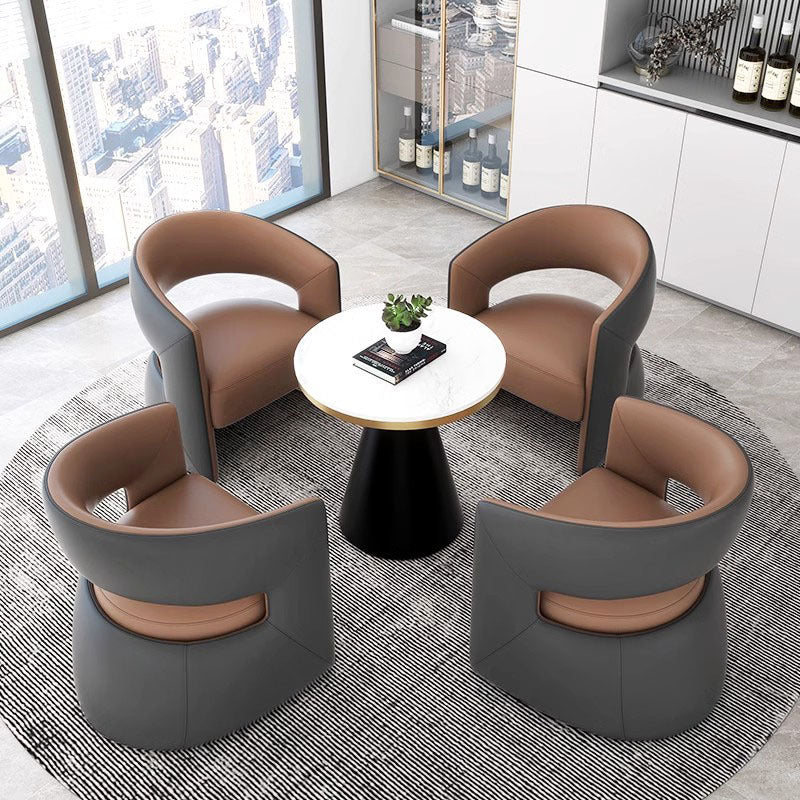 Sales department negotiation table and chairs, hotel lobby, 4s store, business reception sofa, office reception table and four chairs combination