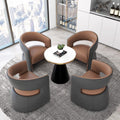 Sales department negotiation table and chairs, hotel lobby, 4s store, business reception sofa, office reception table and four chairs combination