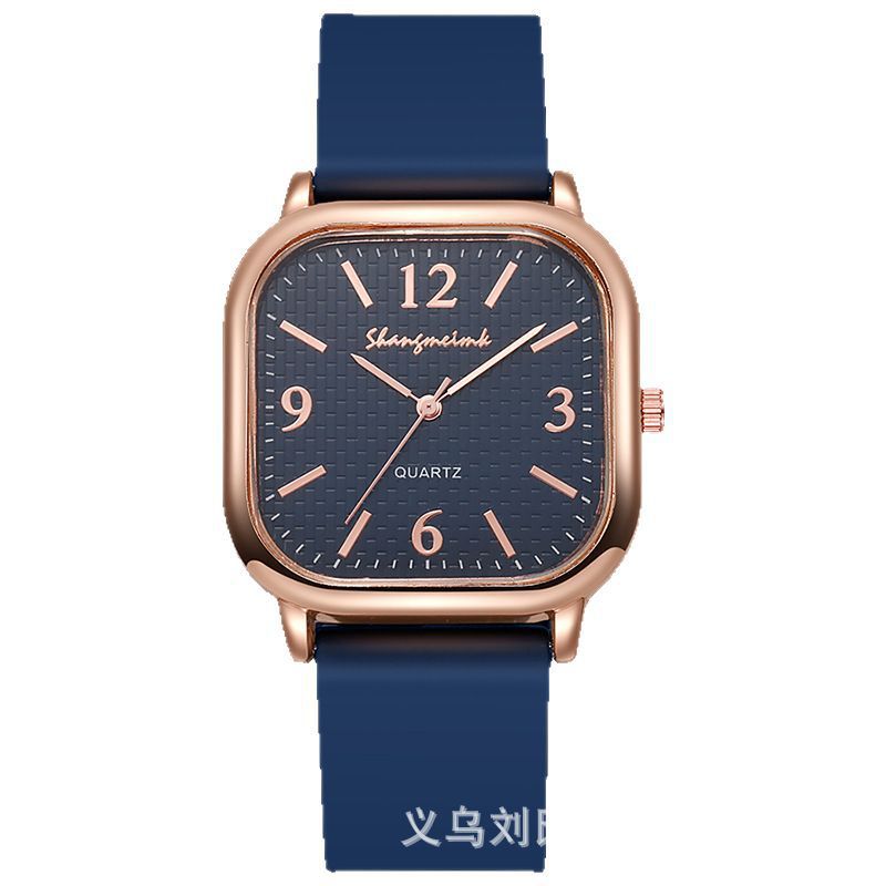 Square watch women's middle school students casual harajuku elegant small dial k-style artsyretro mori girl digital women's watch
