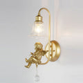 American crystal wall sconce - hallway, aisle, vanity mirror lighting - nordic creative living room, study, background wall, bedroom bedside fixture