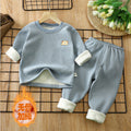 Kidsheattechsuitfleece-linedthickenedfall and winternew arrivalbaby bottomintimatesmiddle child autumn clothes and long trouserschildrensuit