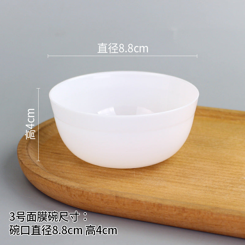 Beauty bowl spa mask mixing tool plastic mask bowl wholesale set - flat rim bowl