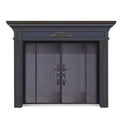 Rural self-built house imitation cast aluminum villa door entrance door zinc alloy double door anti-theft entrance door hall door
