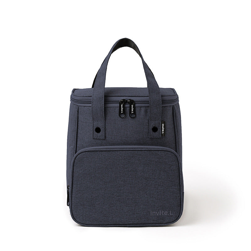 Bento bag, thermal insulation bag, student lunch box, handbag, aluminum foil thickened large bag with rice bag, office worker lunch box bag.