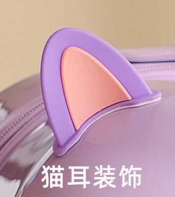 High-value suitcase 26 inches anti-drop 20 inches boarding ultra-light trolley case 24 password box gradual change color travel bag